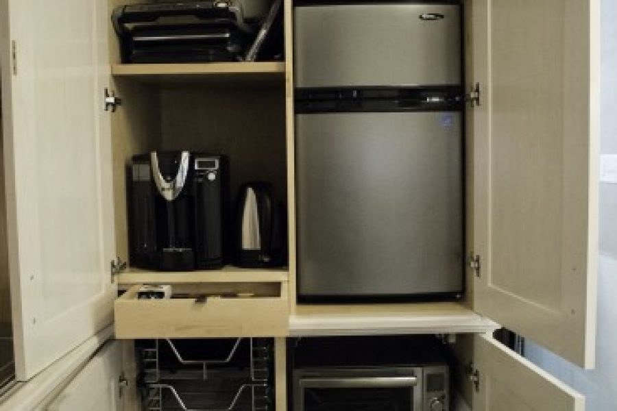 Microwave, grill, burners, convection oven