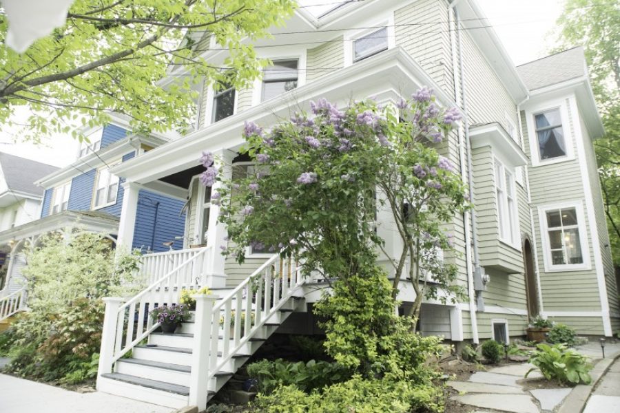 Hideaway is the basement level of 115 yr old house